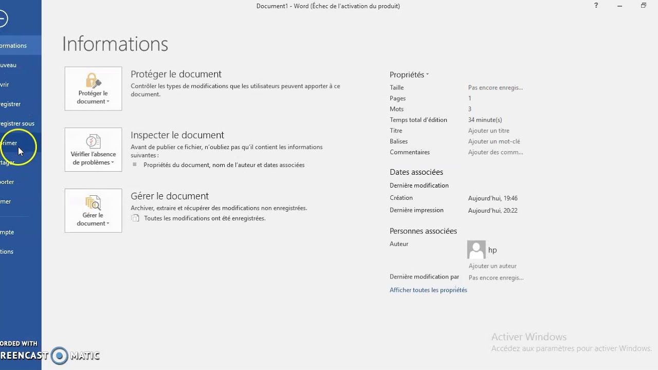 Notion de base dans Word