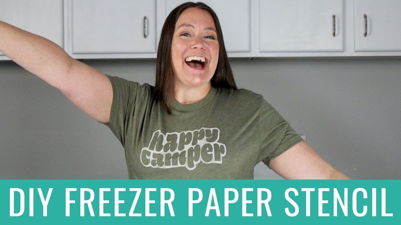 Easy DIY: 'Happy Camper' T-Shirt with Freezer Paper Stencils