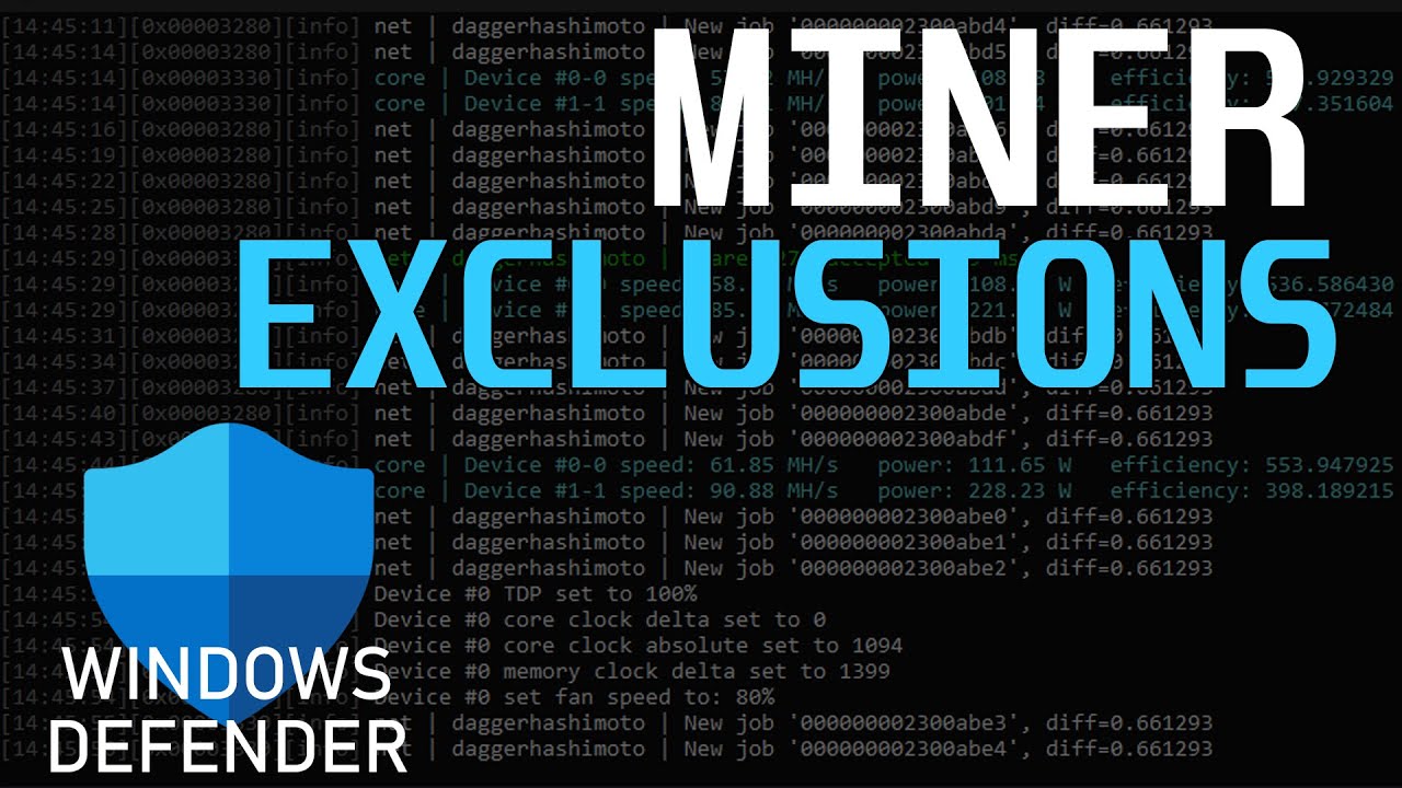 Windows Defender Miner Exclusion | Add Exclusions for Windows Defender in Windows 10
