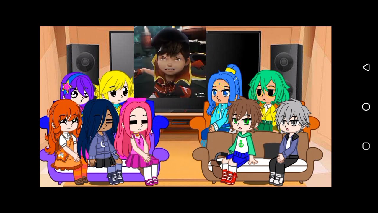 Rainbow bubblegem react to Boboiboy part 5 elemental