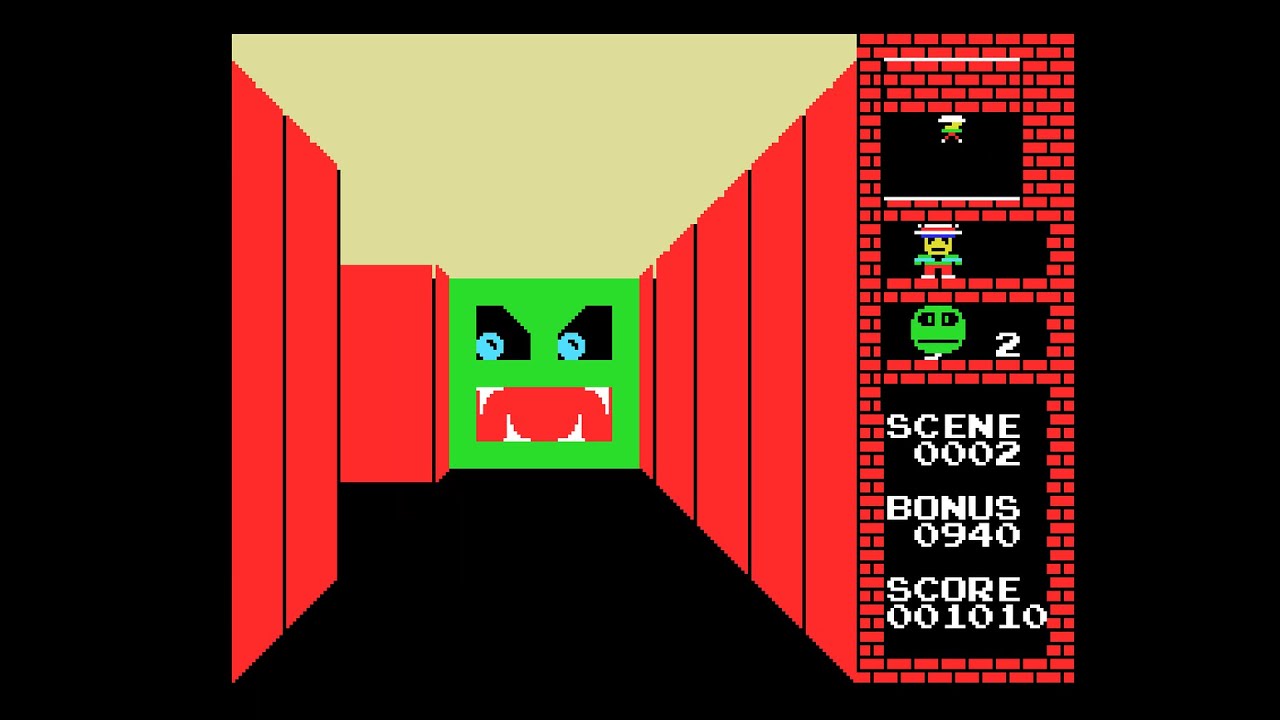 MSX Game: Bomberman 3D (1984 Hudson Soft)
