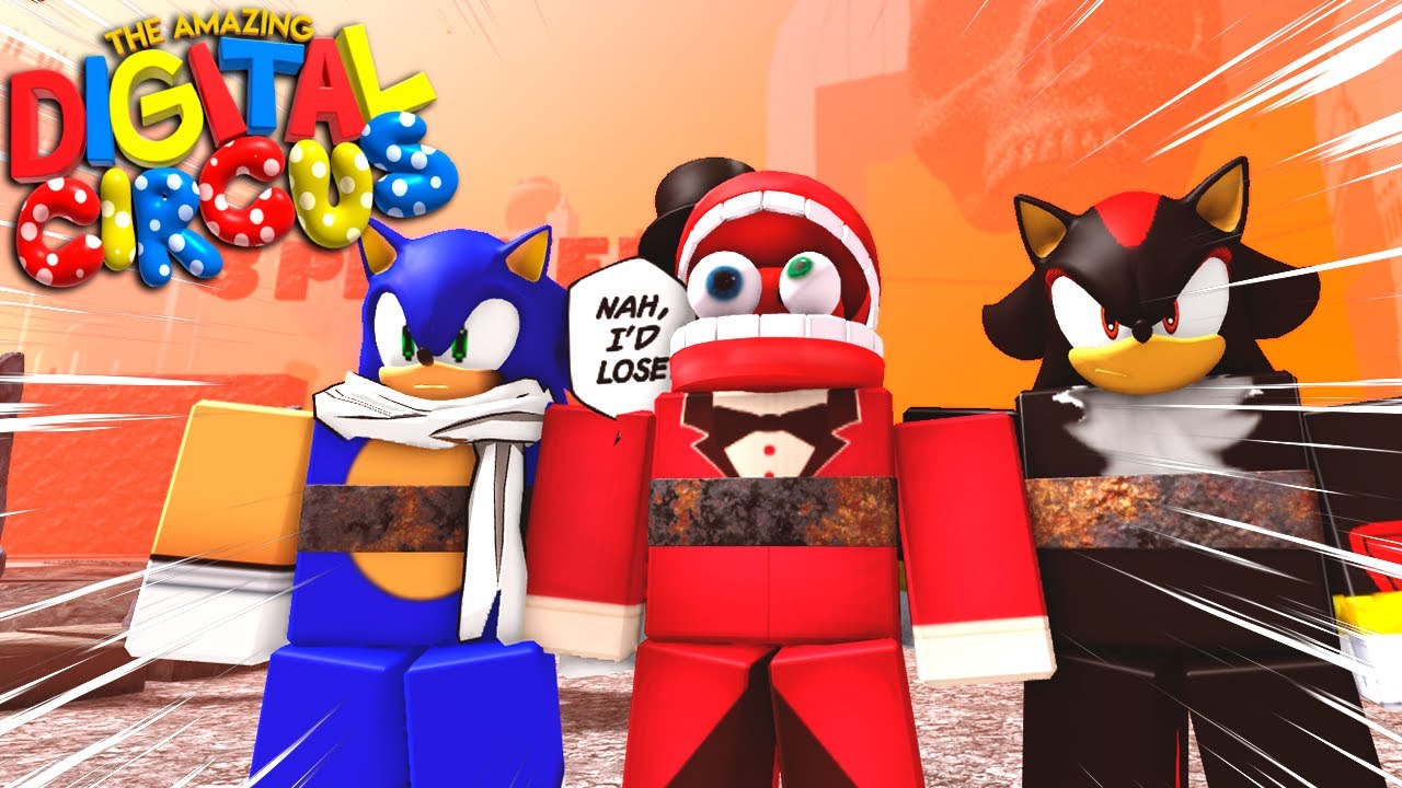 SONIC Y SHADOW SE ENCANDENAN A CAINE EN EL MISMO JUEGO ZEDRAK YA CANSATE NO MAMES 🥀 (ROBLOX)