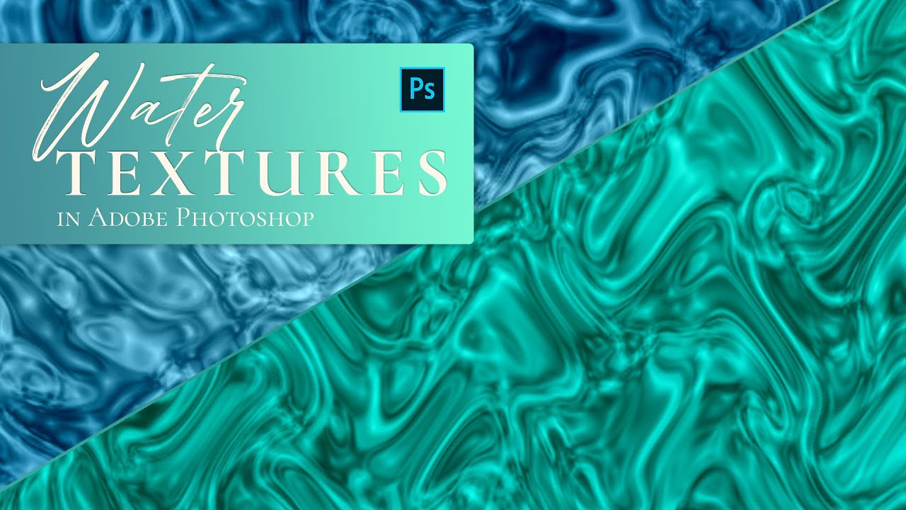 PHOTOSHOP WATER SURFACE (((Super Easy Pool Water Texture & Pattern)))