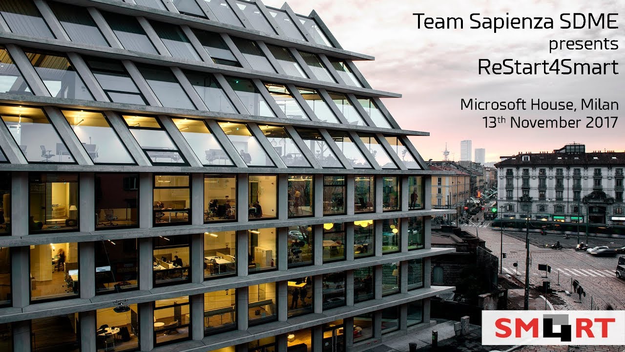 ReStart4Smart Presentation @ Microsoft House | Sapienza SDME