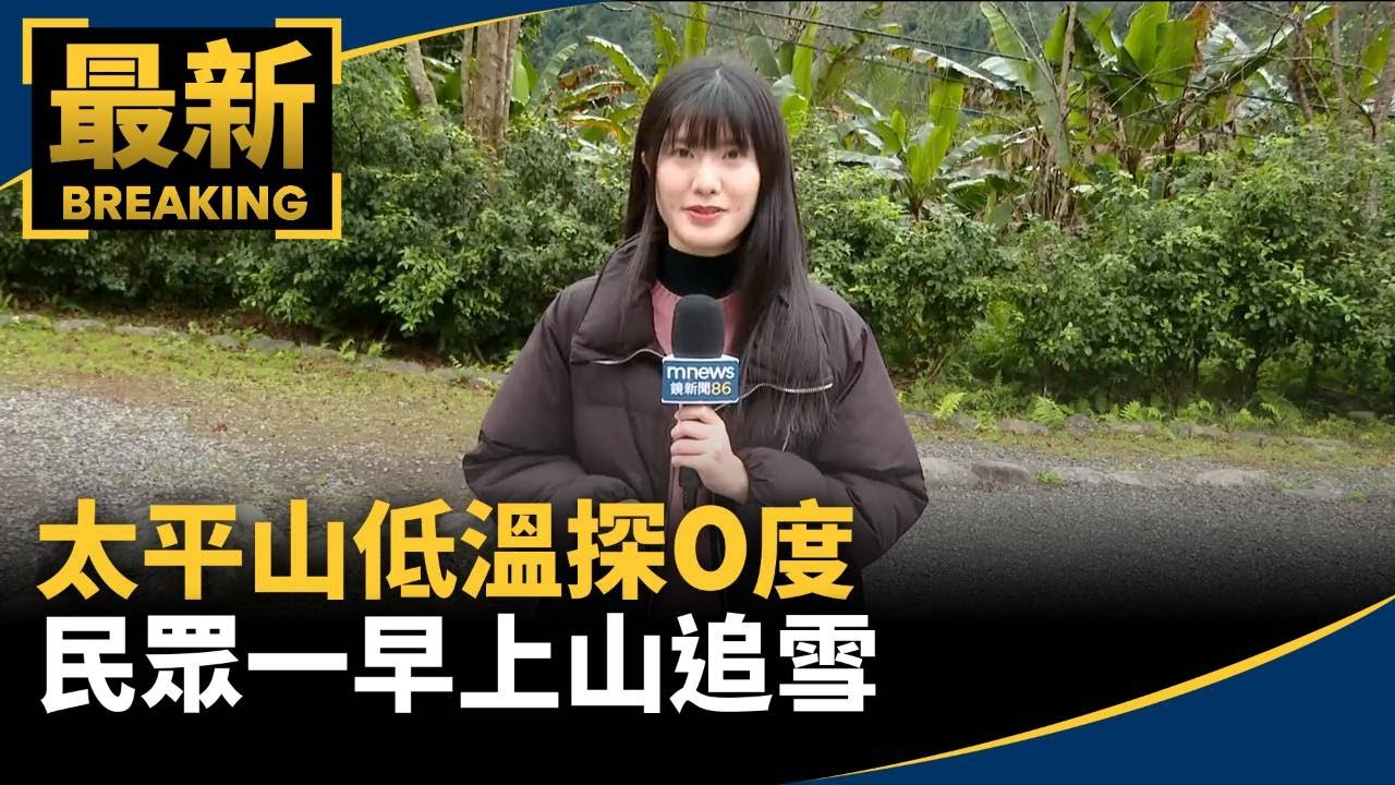 全台都好冷！太平山低溫探0度　民眾一早上山追雪｜#鏡新聞
