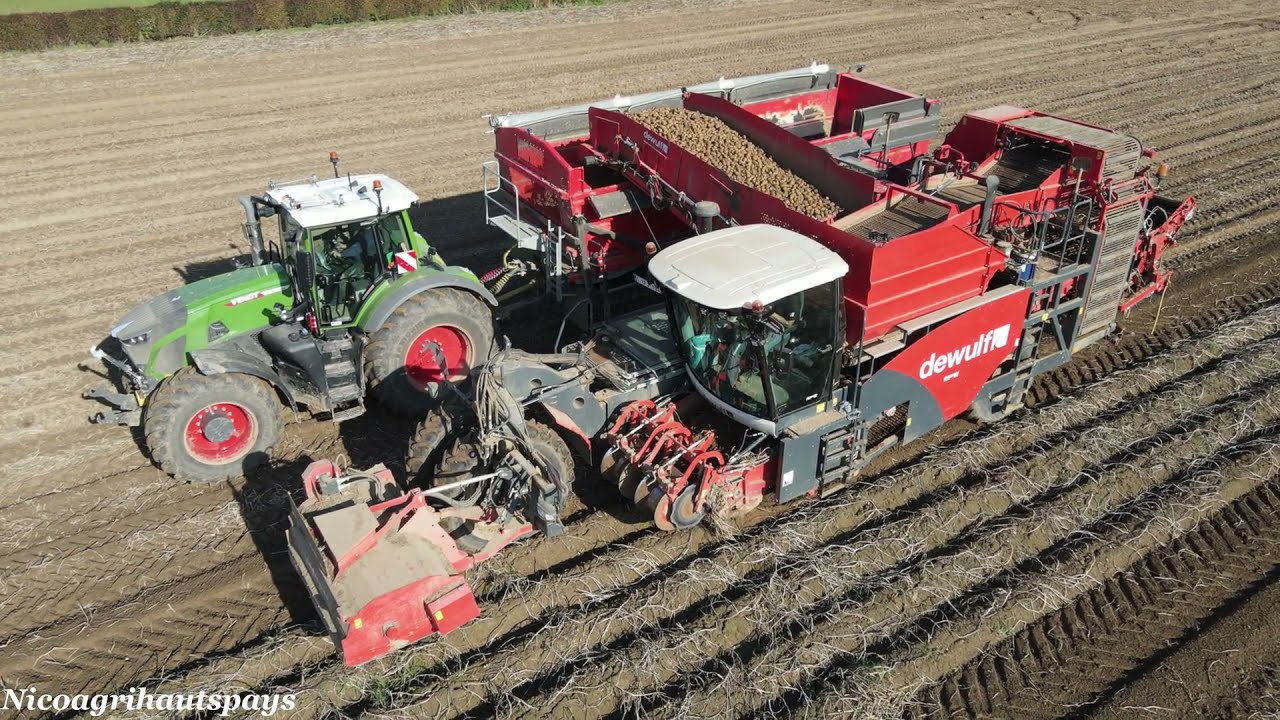 Dewulf Ra 3060/Fendt 942/Dezeure MultitransD20/Fendt826/Conteneur[Landbouwwerken Christiaens Thomas]