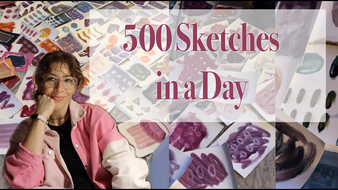 Challenging Myself to 500 Sketches in 1 Day