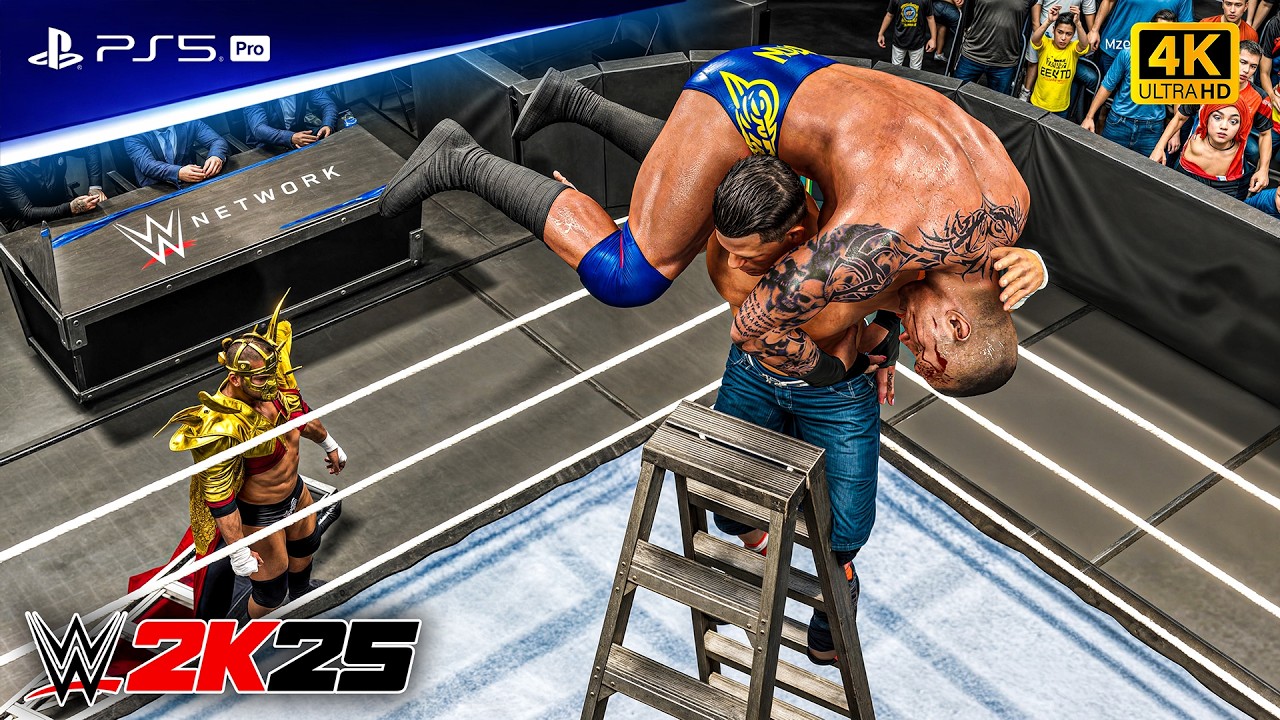 WWE 2K25 - Джон Сина против Рэнди Ортона - Матч за чемпионский пояс Money in the Bank | PS5™ Pro ...