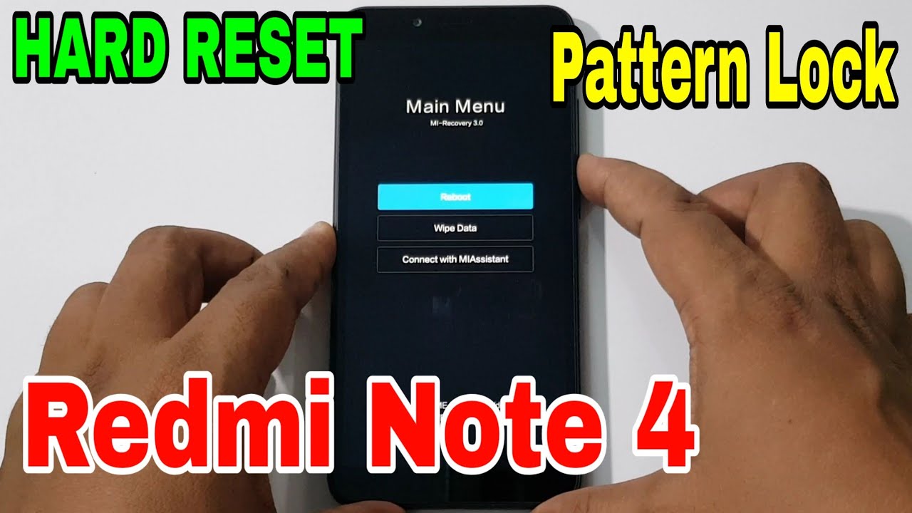 MI Redmi Note 4 (2016100) Hard Reset or Pattern Unlock Easy Trick With Keys
