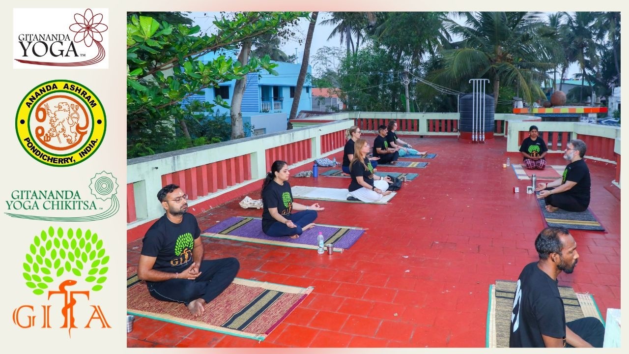 Gitananda Yoga Chikitsa Practical Session with Guruji Rishiputra Balayogi Dr Anandaji at ICYER