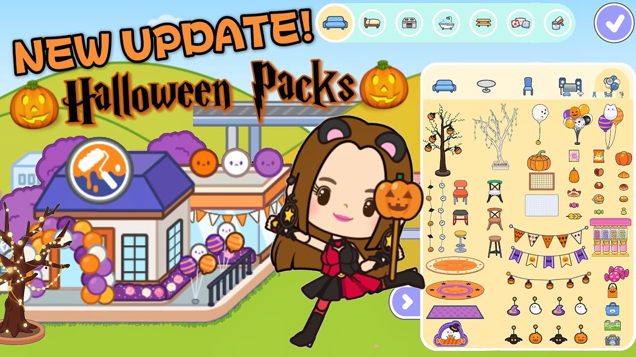 Miga World NEW UPDATE! NEW HALLOWEEN 🎃👻PACKS!| HOUSE DESIGN IDEAS |NEW HOUSE UPDATE|#migaworld