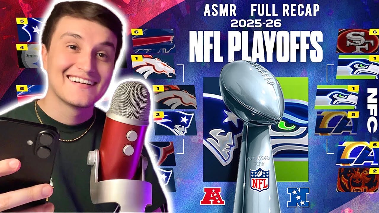 ASMR | 2026 NFL Playoffs FULL Recap & Review (Super Bowl LX) Whisper Ramble