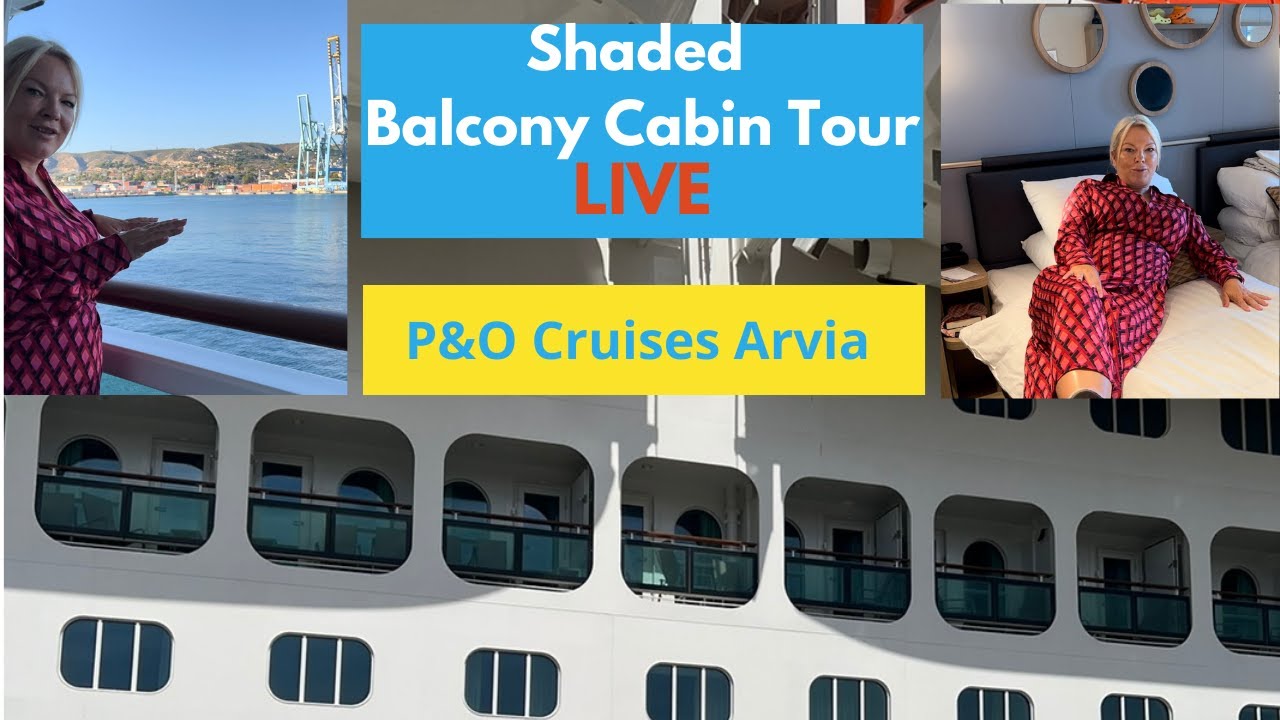 Экскурсия по каюте с затенённым балконом P&O Arvia Deck 5 в режиме реального времени! #pandocruis...