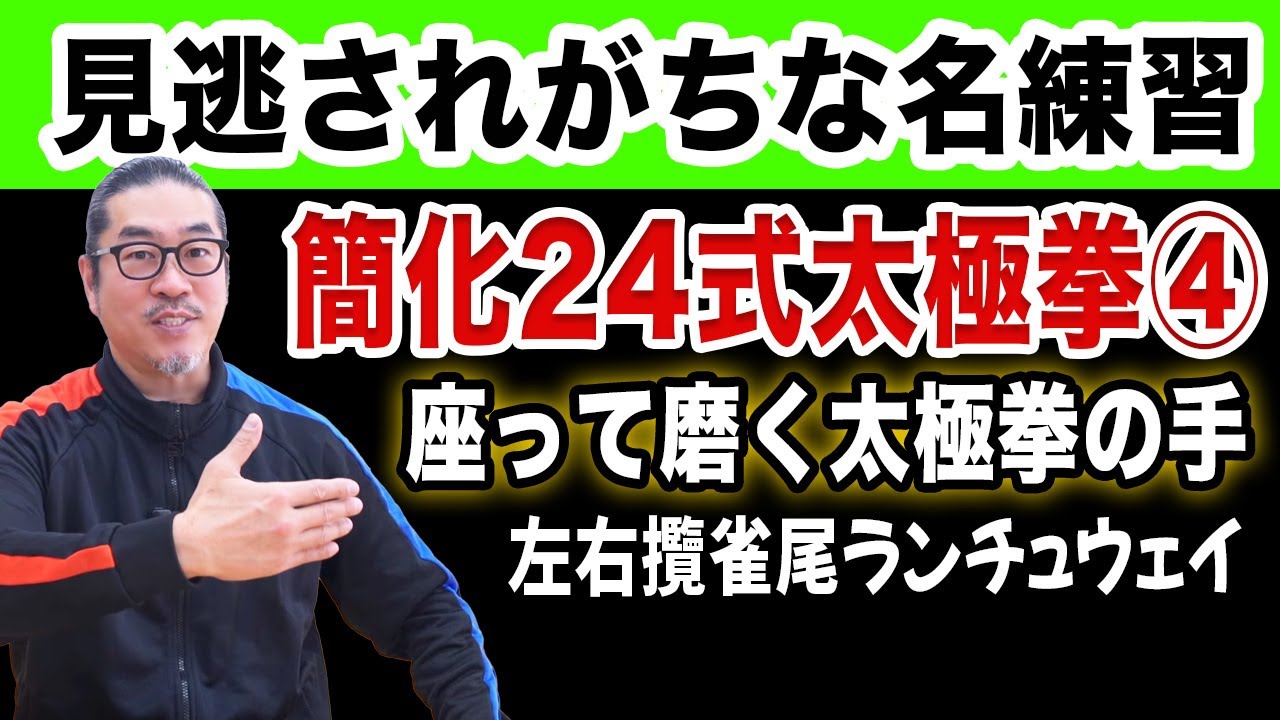 簡化24式太極拳手技④左右攬雀尾【座って楽しむ太極拳】中村げんこうの心地良い太極拳！初心者からベテランまで誰でも気軽にできる太極拳・健康・瞑想・養生・陰陽・癒し・学び・幸福・気功・精神・体操・生きがい