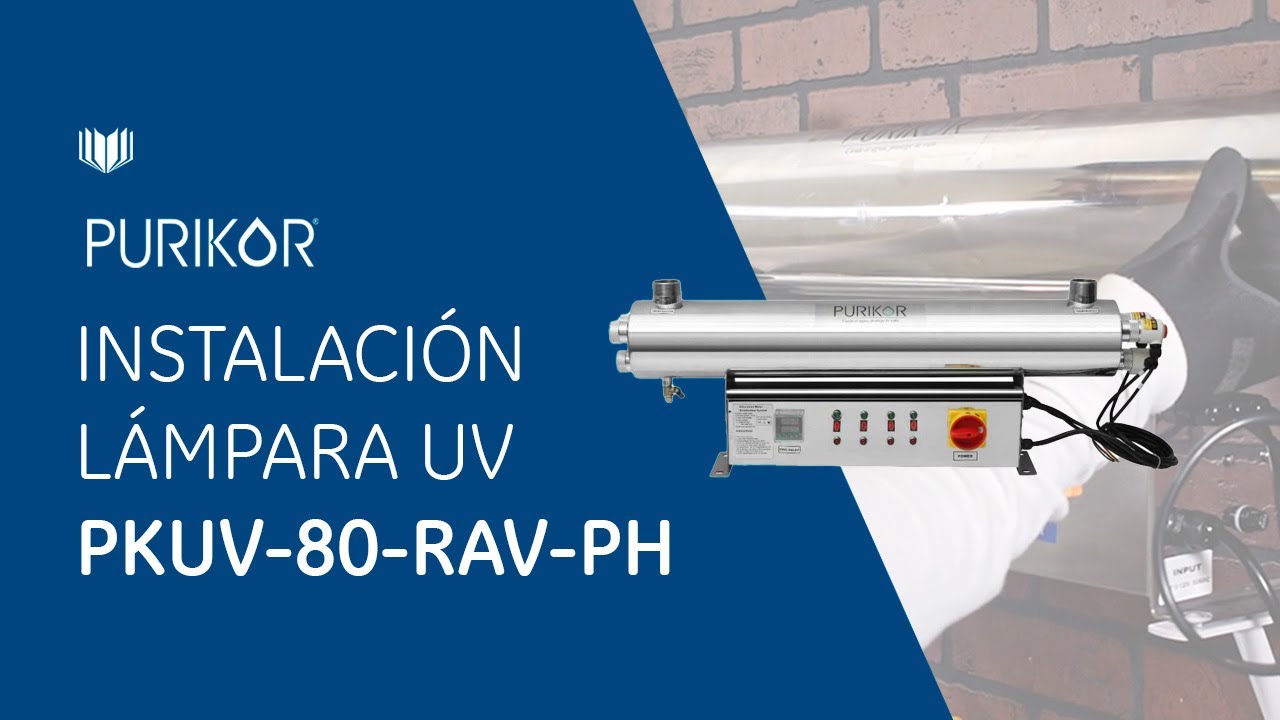 ¿Cómo instalar mi lámpara UV PKUV-80-RAV-PH?