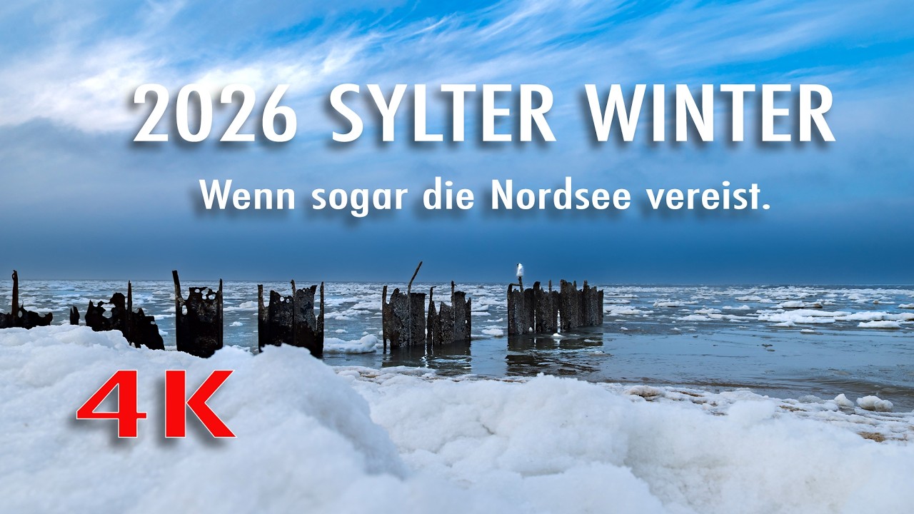 Sylter Winter 2026, sogar die Nordsee vereist. Das gab es schon lange nicht mehr an unserer Küste.