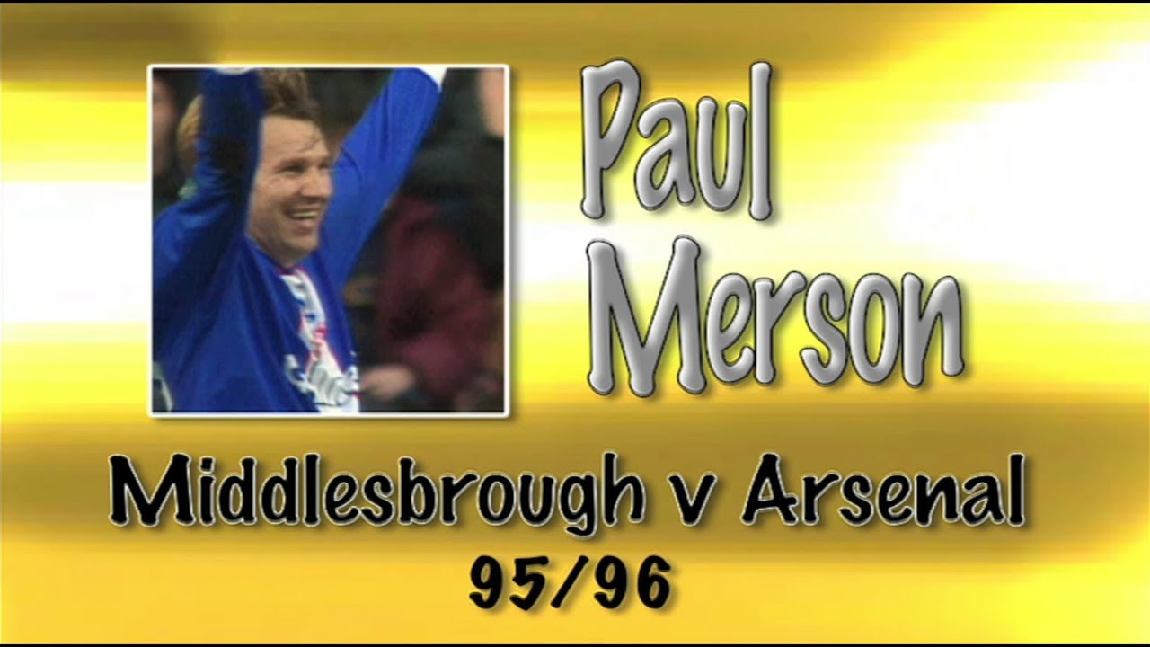 PAUL MERSON - Boro v Arsenal, 95/96 | Retro Goal