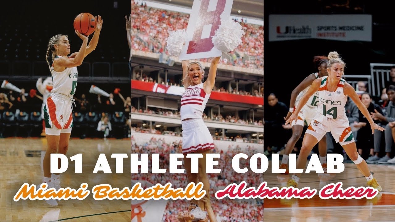 DAY IN THE LIFE: CHEERLEADER VS WBB | University of Alabama & Miami *Mary Sergi & Cavinder Twins*