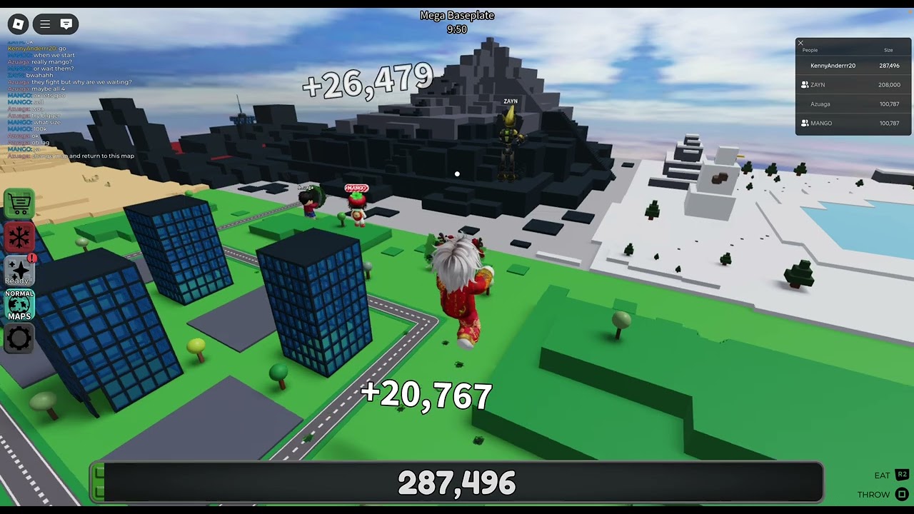 Roblox Eat The World Vs Zayn friendly match