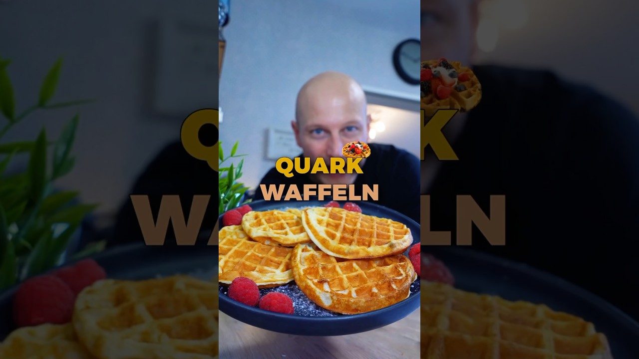 Protein Quark Waffeln 46g Eiwei&szlig; #einfacherezepte #highprotein