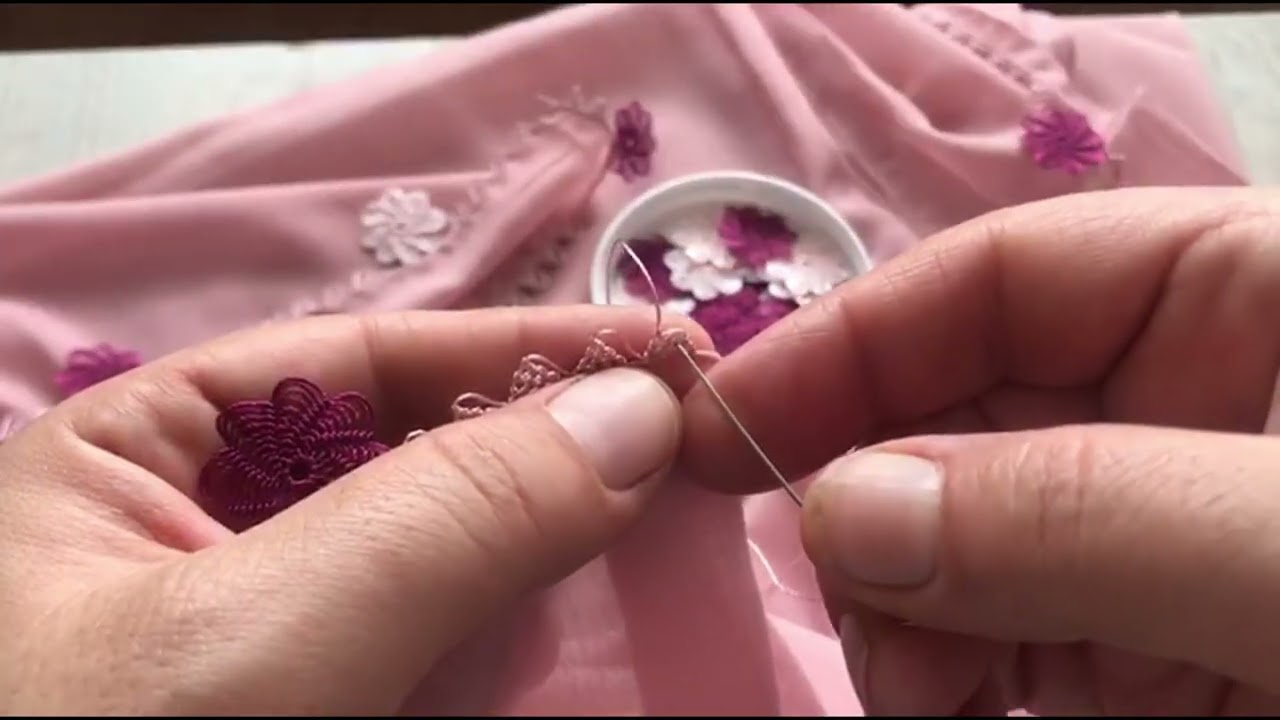 53) İğne Oyası ÖRÜMCEK AĞI MOTİFİ Birleştirme Detaylı ve Sesli Anlatım/