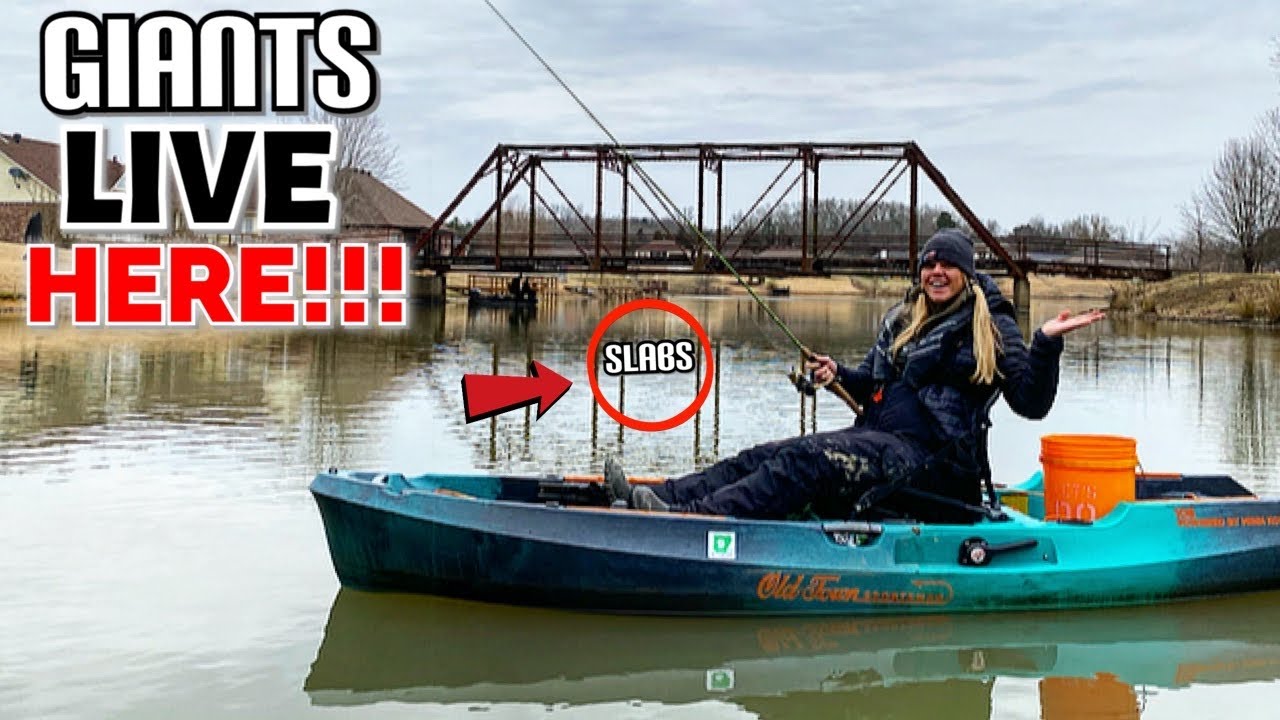 TAKING PREGNANT WIFE FISHING FOR SLAB CRAPPIE! What Will We Catch In This Creek?