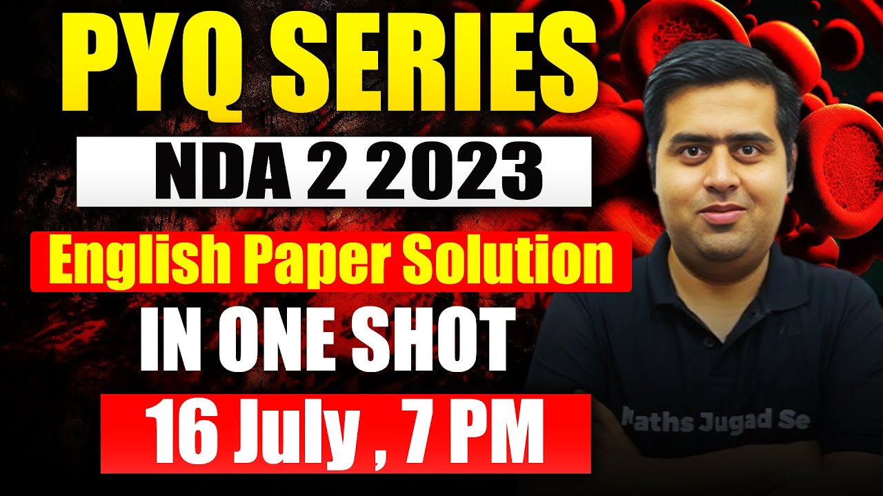 NDA English 2023 (2) Full Paper Solution | NDA (2) 2023 Full English Paper Solution 😎