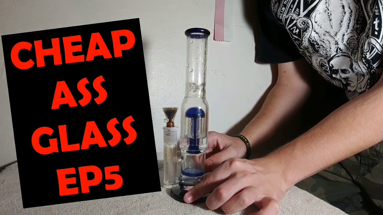 CHEAP ASS GLASS EP#5 11 inch double percolator straight tube