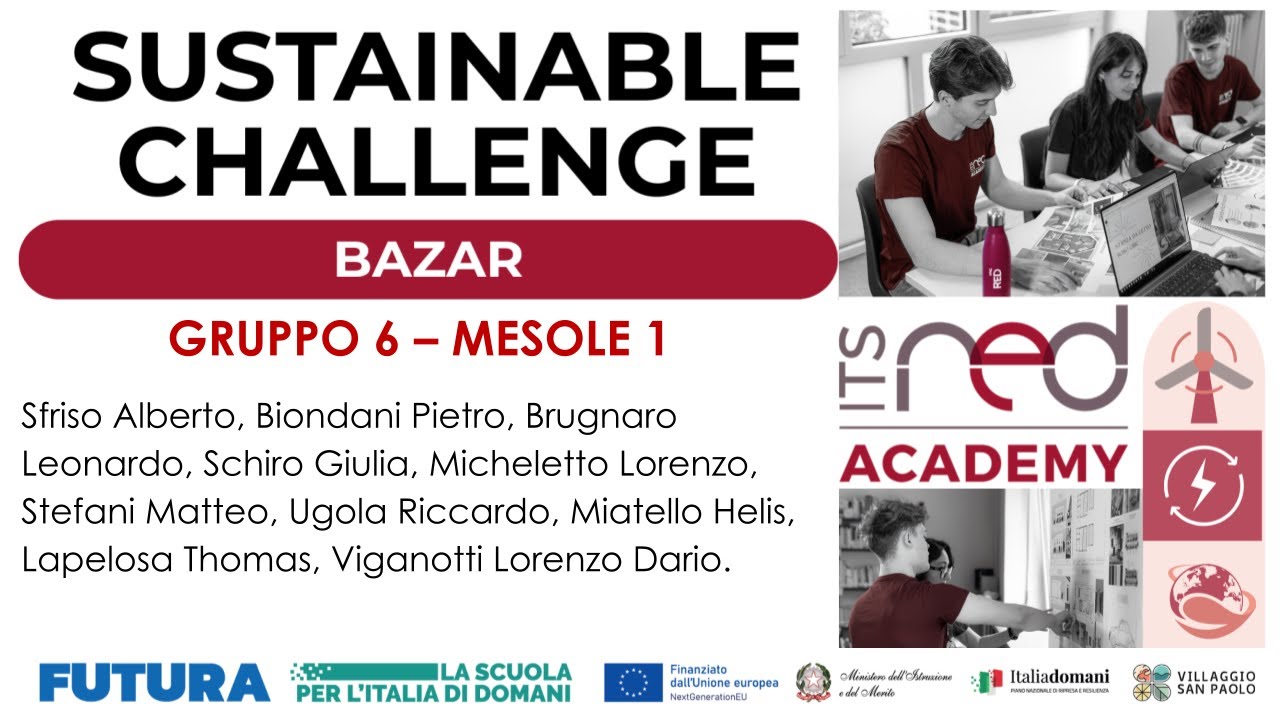 I progetti della ITS Sustainable Challenge 2025 | BAZAR- GRUPPO 6