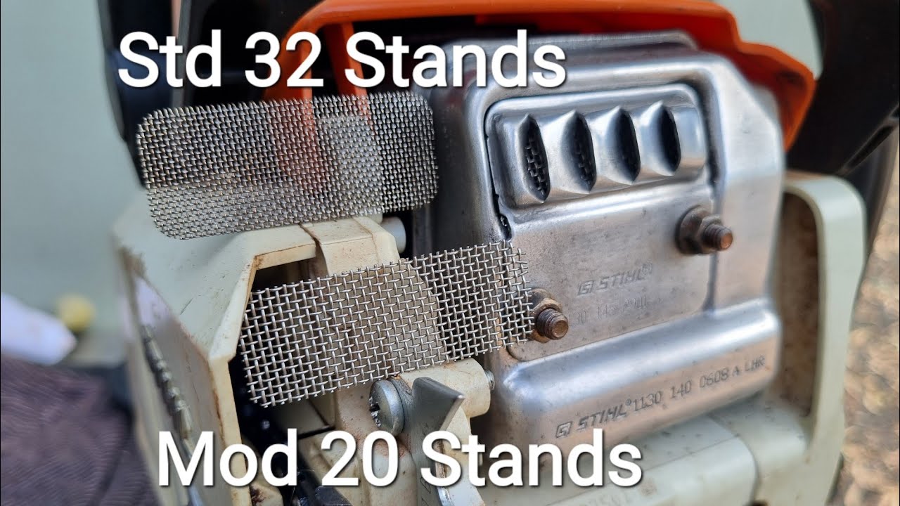 MS170 muffler exhaust mod to expel exhaust more effectively