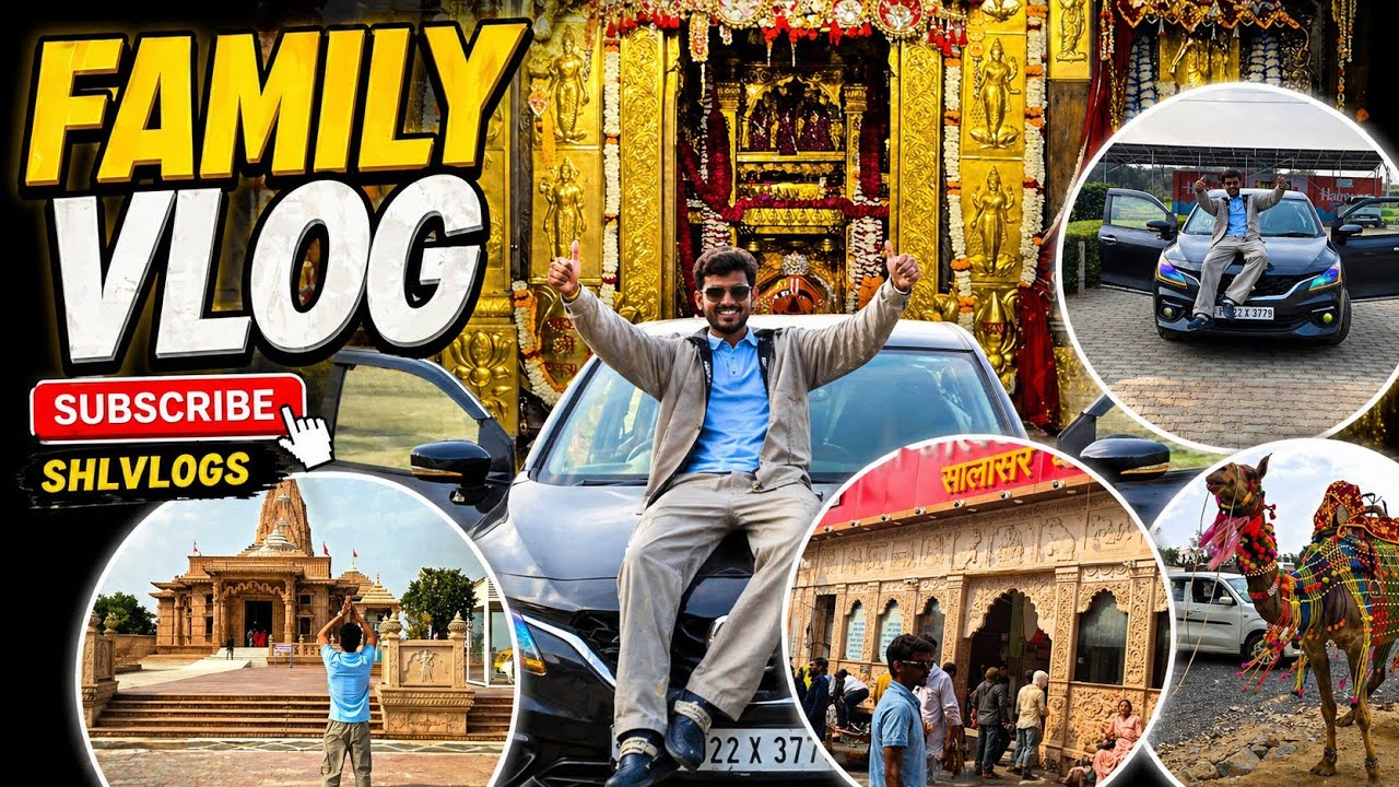 A day with family♥️#travel #familyvlog #qualitytimewithfamily #salasarbalaji 
