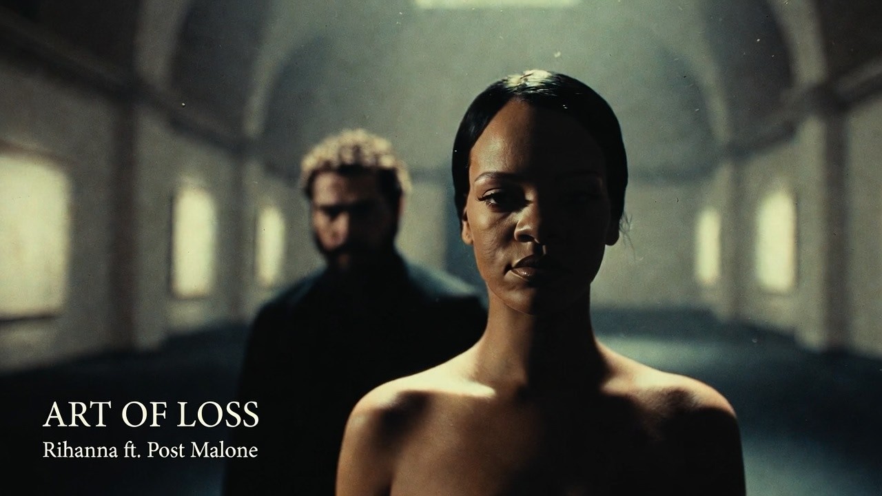 Rihanna ft Post Malone - Art Of Loss (Lyrics Visualizer)