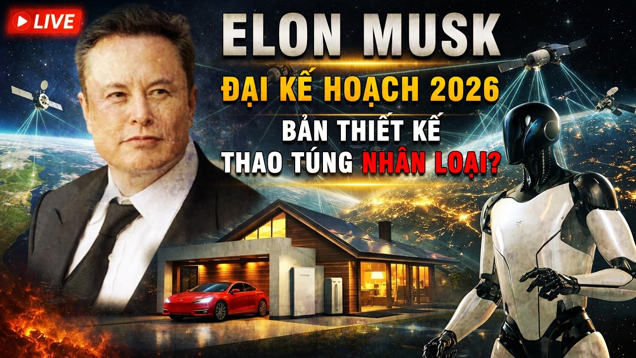 🔴 LIVESTREAM: Giải mã ĐẠI KẾ HOẠCH 2026 của Elon Musk: Khi tiền bạc trở nên vỗ nghĩa | @YouthYDM