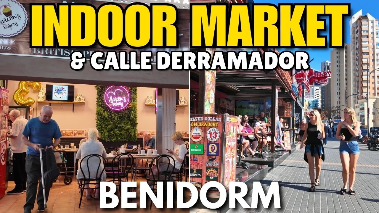 Benidorm's CHEAP Indoor Market & FAMOUS Calle Derramador! 😲🛍️