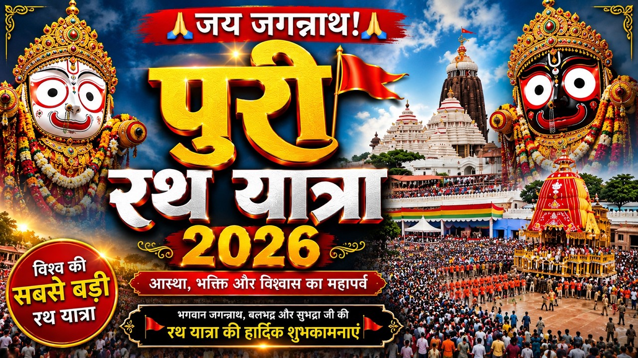 Puri Rath Yatra 2026 🔴 World's Biggest Chariot Festival | Jagannath Rath Yatra | Puri Odisha 4K