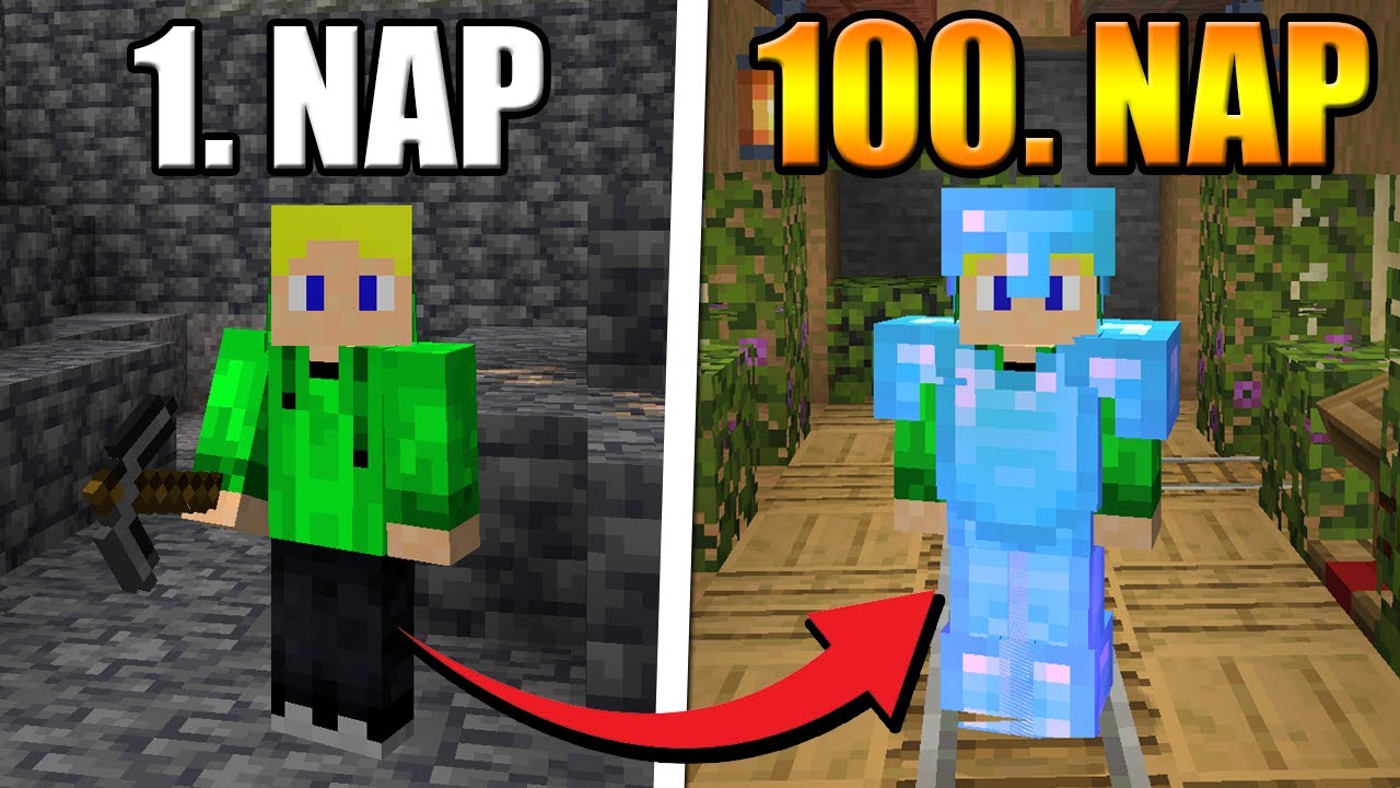 TÚLÉLTEM 100 NAPOT HARDCORE MINECRAFTBAN! 100% VESZÉLY