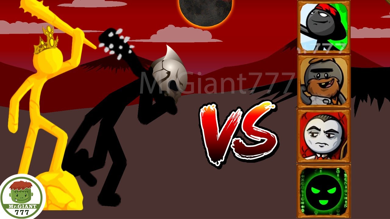 FINAL BOSS GIANT VS HACKER EXE, VAMPIRE, CAVEMAN, SKATER TOURNAMENT | Stick War Legacy | MrGiant777