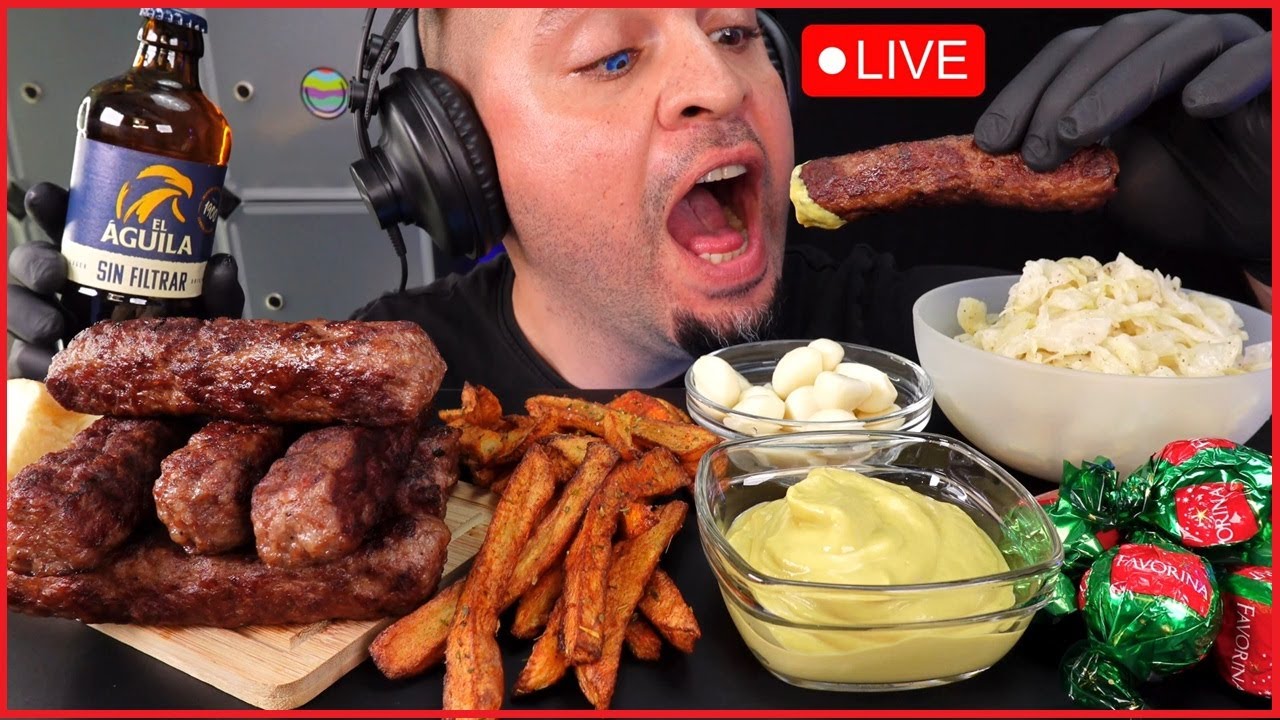 My FIRST🔴LIVE - MUKBANG | ASMR Of 2024 🎉 MICI & BERE