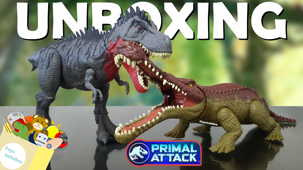 SARCOSUCHUS | Massive Biters | Jurassic World | Primal Attack | Unboxing | Toys InDaBox
