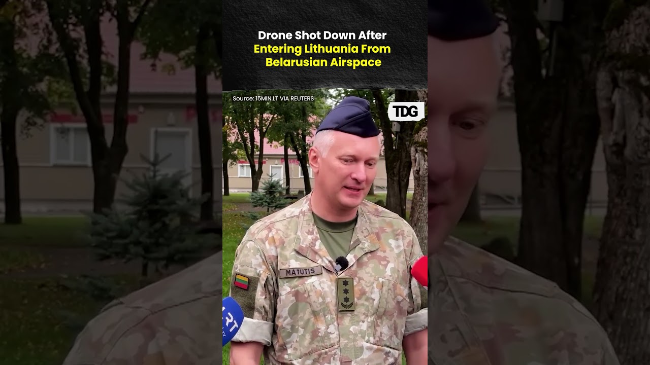 NATO Jets Shoot Down Drone Over Lithuania After Belarus Airspace Entry
