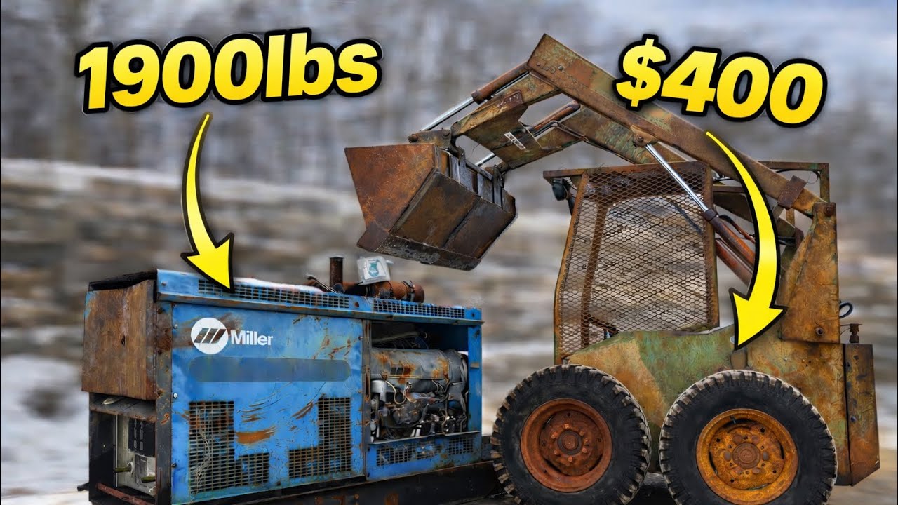 $400 Skid Steer Revival: Final Repairs and a 1,900lb Lift Test: Hydra Mac 8C