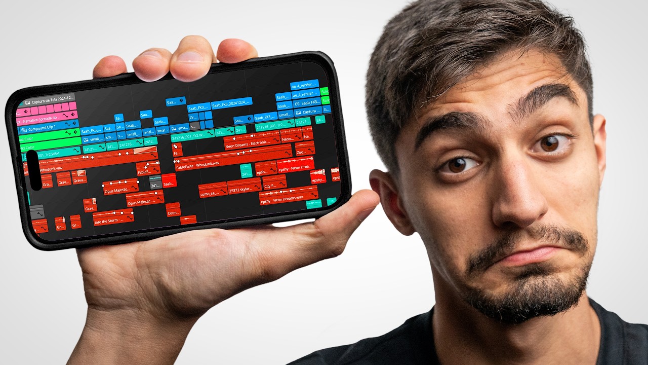 Como EDITAR um vídeo PROFISSIONAL usando 100% o CELULAR