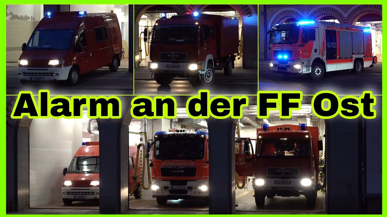 ⚠️FULL HOUSE RESPONSE⚠️FF Leipzig-Ost rückt mit ErkKW, Dekon und HLF aus➕️BF an Wache vorbei🚒🚨