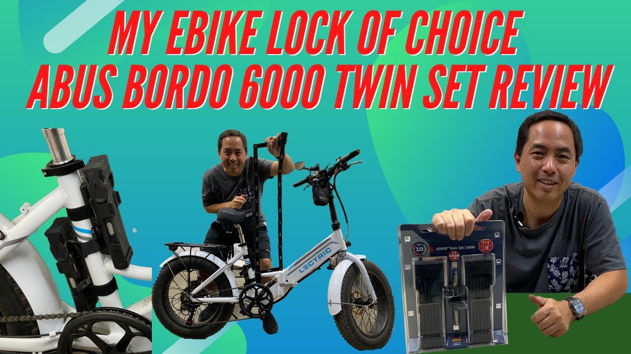 My Ebike Lock of Choice - The Abus Bordo 6000 Twin Set Review & Lock Holder Installation Instruction