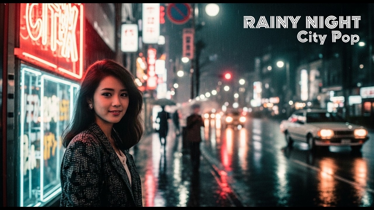 City Pop Rainy Night Mood - Neon Rain Drive (1 Hour Mix)
