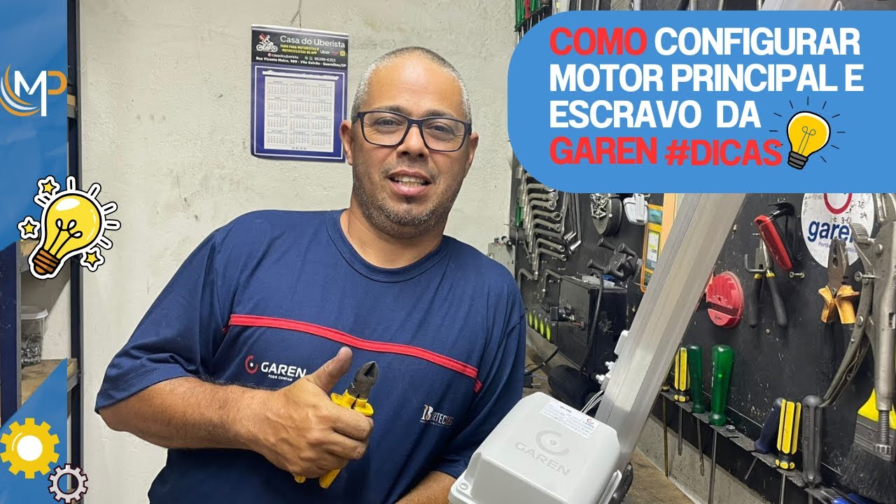 Como Configurar Motor Primário e Escravo | Portão Automático Passo a Passo.