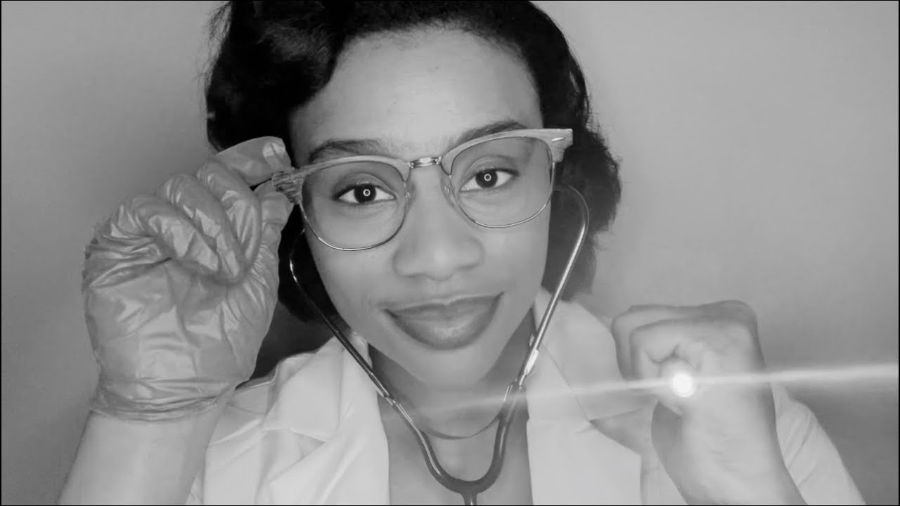 ASMR | 1940s CRANIAL NERVE EXAM 3 - WWII Examination (soft speaking, light, closeup, five senses)