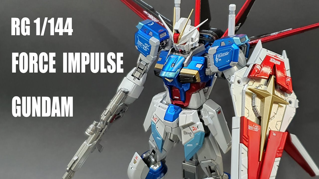 RG 1/144  FORCE  IMPULSE GUNDAM  / VER.Titanium Finish / GUNPLA FULL BUILD