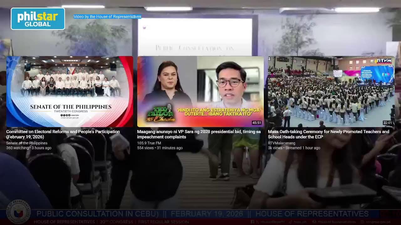 LIVE: House tackles anti-political dynasty bills | February 19, 2026