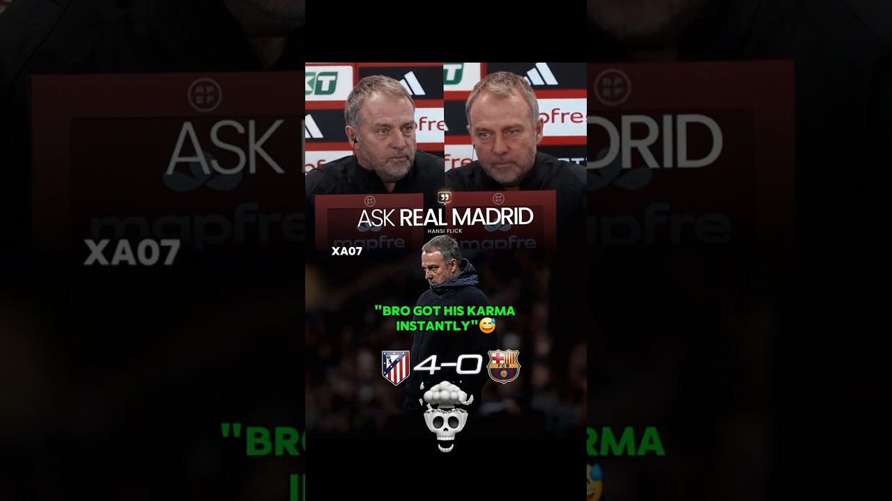 Hansi Flick Got His Karma🤣🤫 #shorts #ronaldo #messi #barcelona #shortsvideo